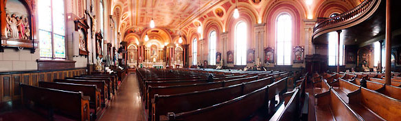 Old St. Mary's from a side aisle