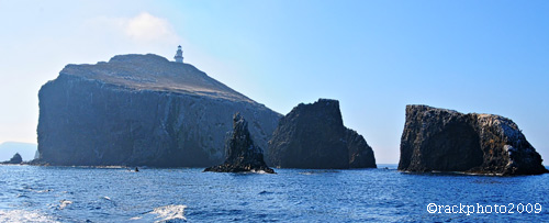 Looking back as we depart Anacapa