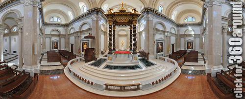 OLMHT Chapel sanctuary and baldacchino