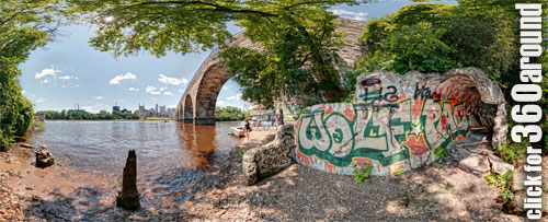 St Anthony Falls Stone Arch Bridge Minneapolis Rack Photo Shoots Virtual Tours 360around Panoramas